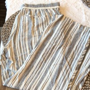 Striped Linen Pants